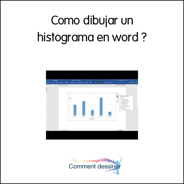 Como dibujar un histograma en word